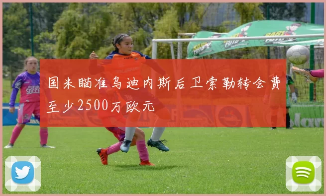 国米瞄准乌迪内斯后卫索勒转会费至少2500万欧元